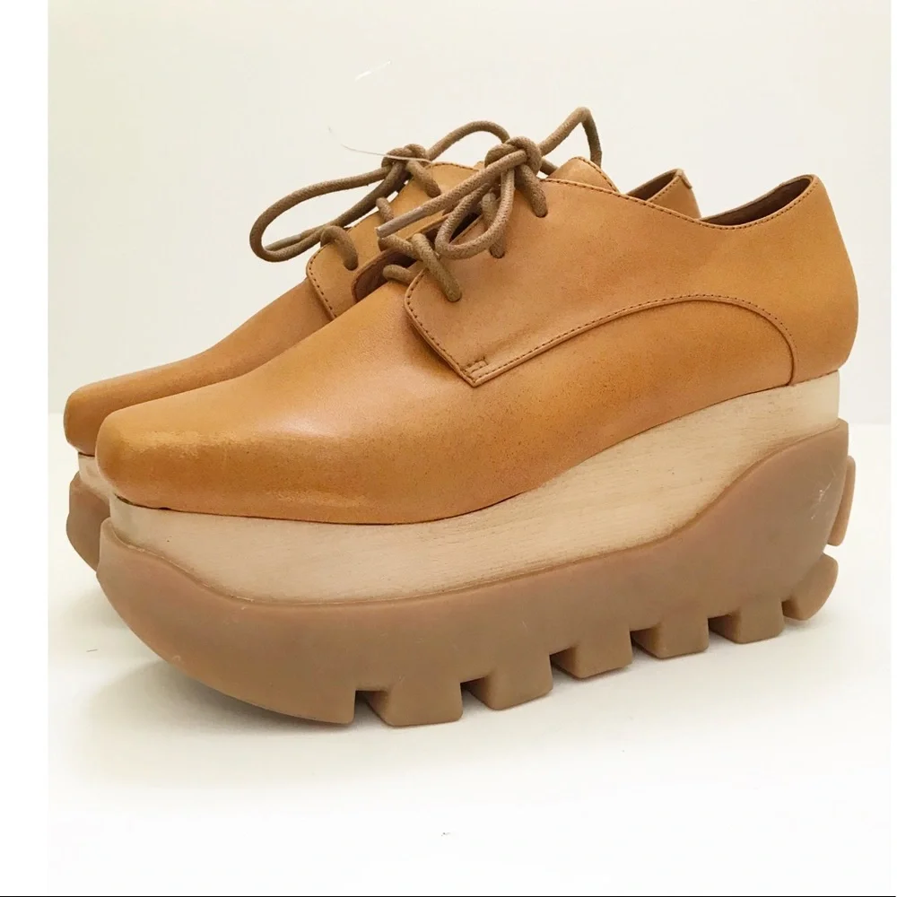 Jeffrey Campbell Tan Platform Shoes - Picture 7 of 14